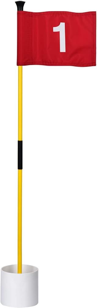 KINGTOP Golf Flagstick Mini, Putting Green Flag for Yard, All 3 Feet, Double-Sided Numbered Golf ... | Amazon (US)