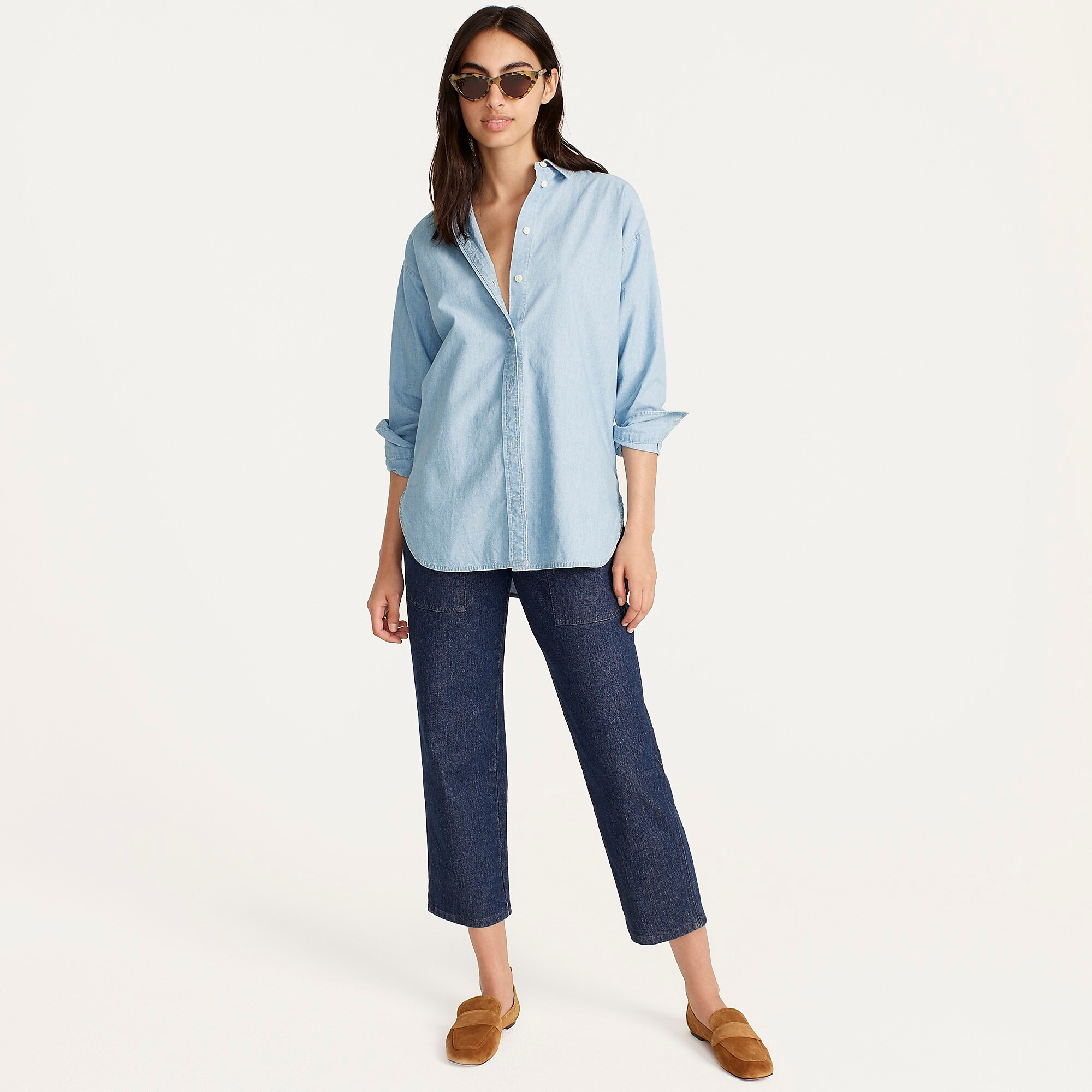 Relaxed-fit chambray shirt | J. Crew US