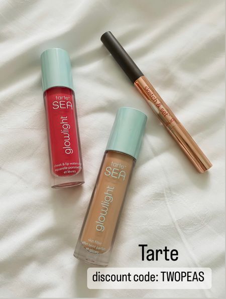 Some of our favorites from @tartecosmetics
Eyebrow pencil and tinted gel
Glowlight in glimmer - add in with foundation
Cheek & lip watercolor in sun flush

#LTKbeauty #LTKunder50 #LTKstyletip