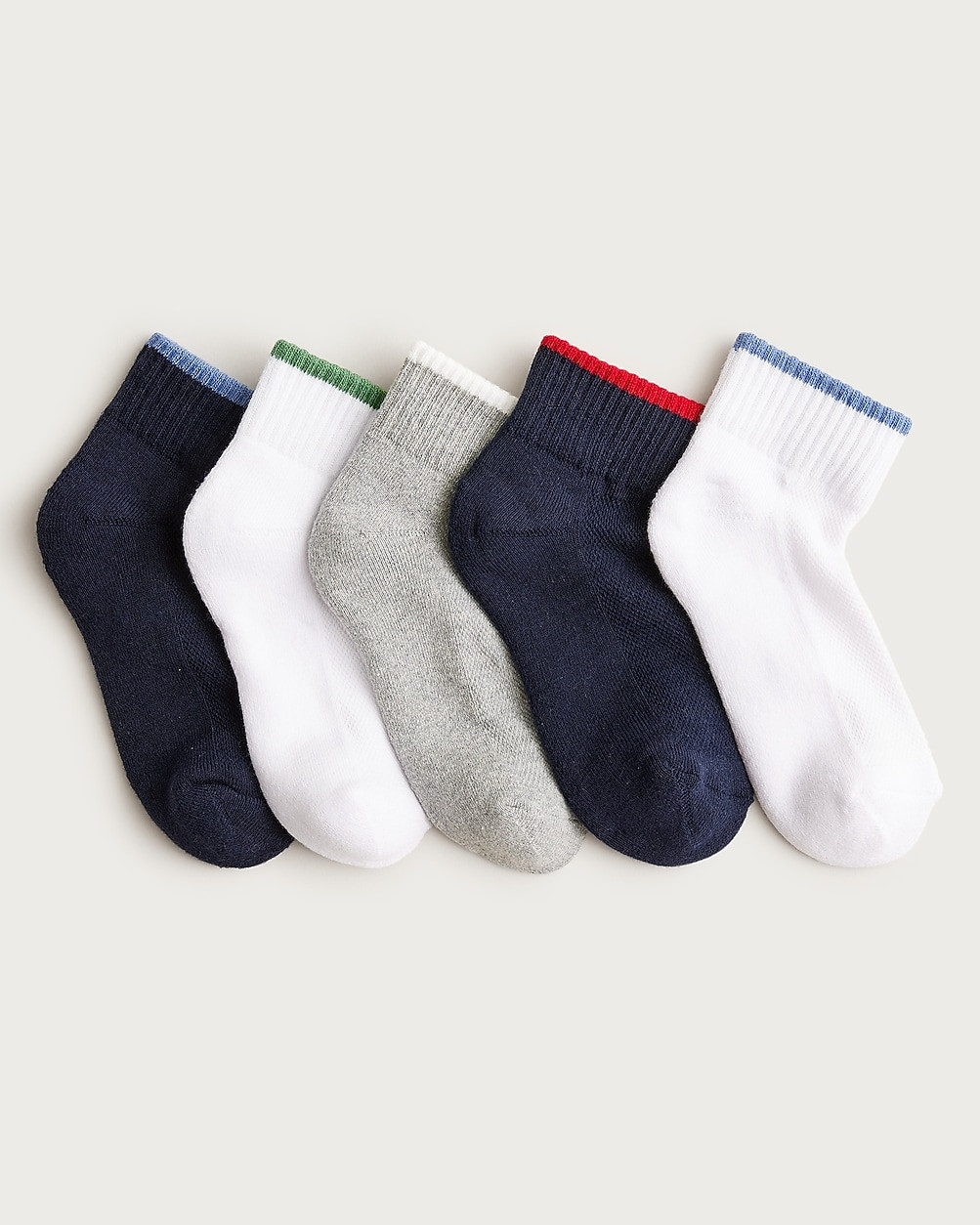 Boys' athletic ankle socks five-pack | J. Crew US