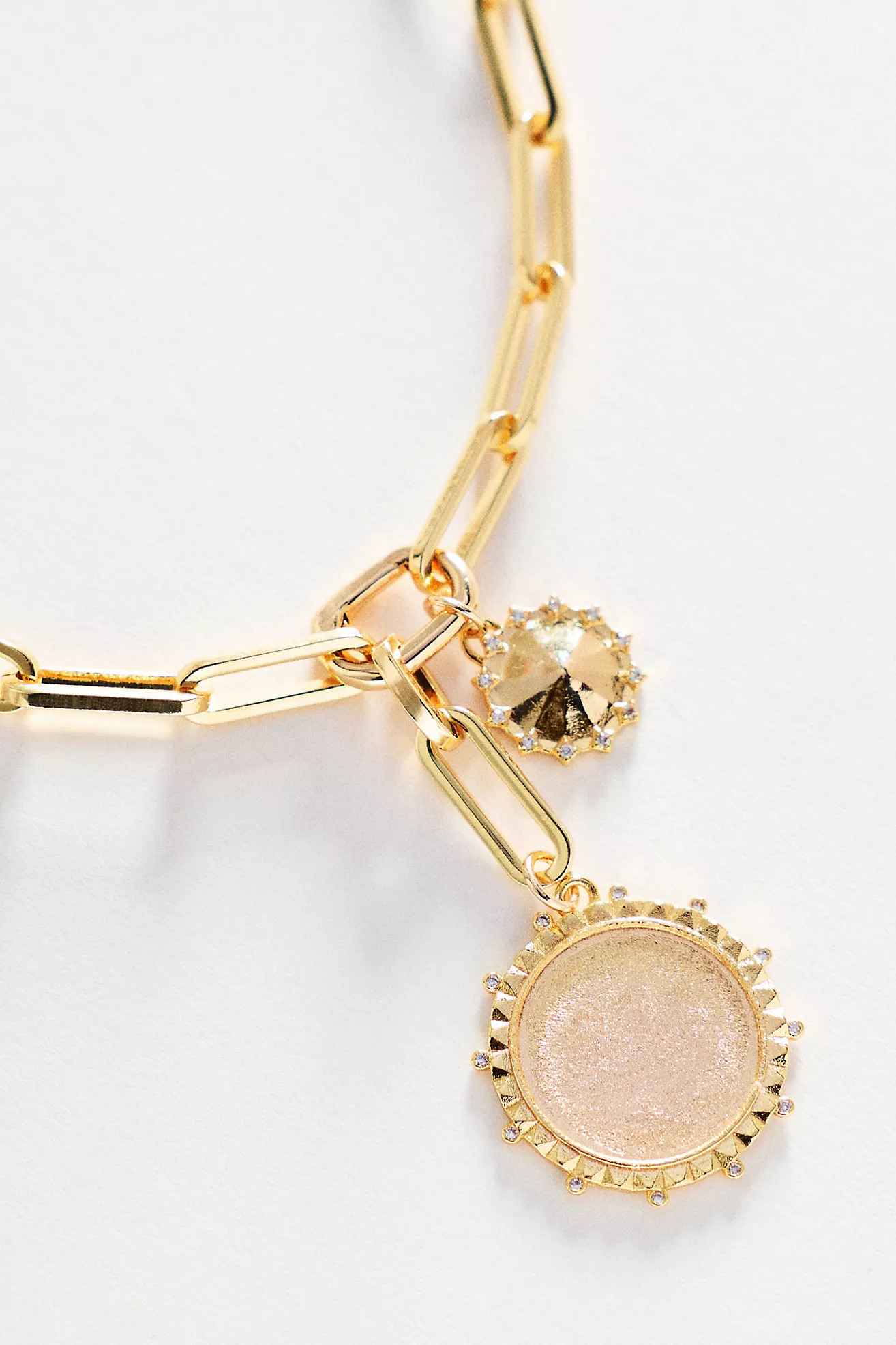 By Anthropologie Chunky Coin Charm Necklace | Anthropologie (US)