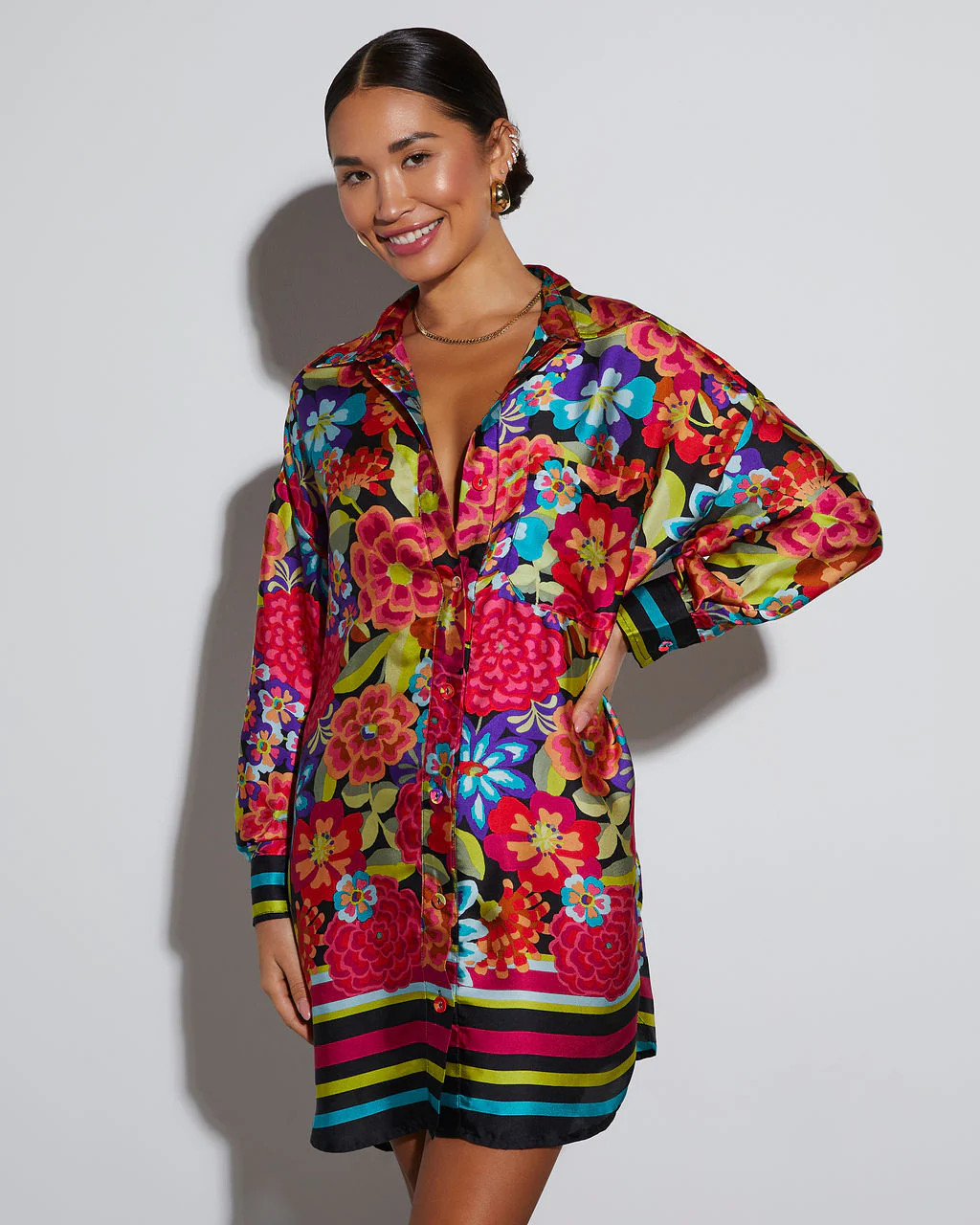 Coveted Button Down Shirt Dress | VICI