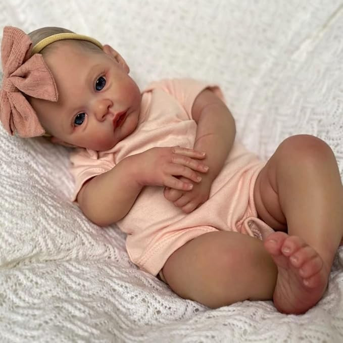 CJZYING Reborn Baby Dolls - 19 Inch Handmade Baby Girl Realistic Newborn Baby Dolls Silicone Full... | Amazon (US)