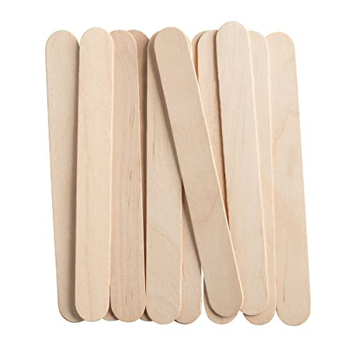 GUSTO [100 Count] Jumbo 6 Inch Wooden Multi-Purpose Popsicle Sticks, Craft Sticks for ICES, Ice Cream, Waxing, Tongue Depressor Wood Sticks (Formerly Comfy Package) | Amazon (US)