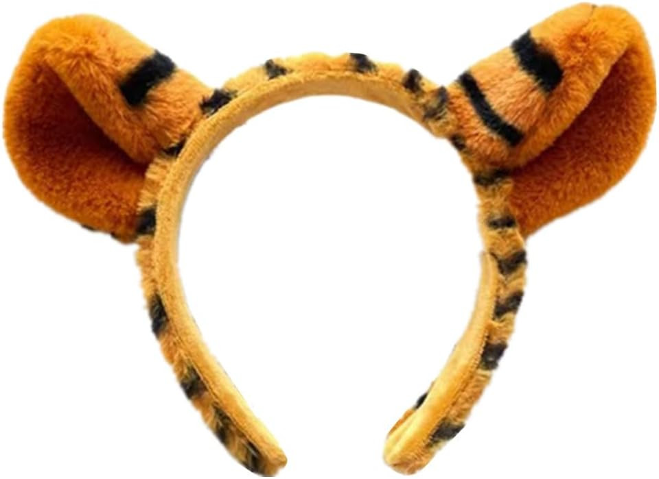 BEBAOVO Animal Ears Headband - Cute Tiger Headband Animal Costume Accessory Head Wear for Halloween Cosplay Birthday Party Dress Up(Tiger) | Amazon (US)