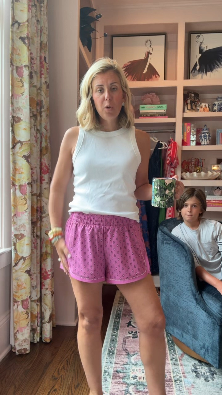 Now these shorts are a keeper! 
Tank - medium petite (size up) 
Shorts - small
Sneaker - 8 tts 

*code Catherine20 at Allie + Bess

#LTKdayinmylife #LTKootd #LTKmomlife