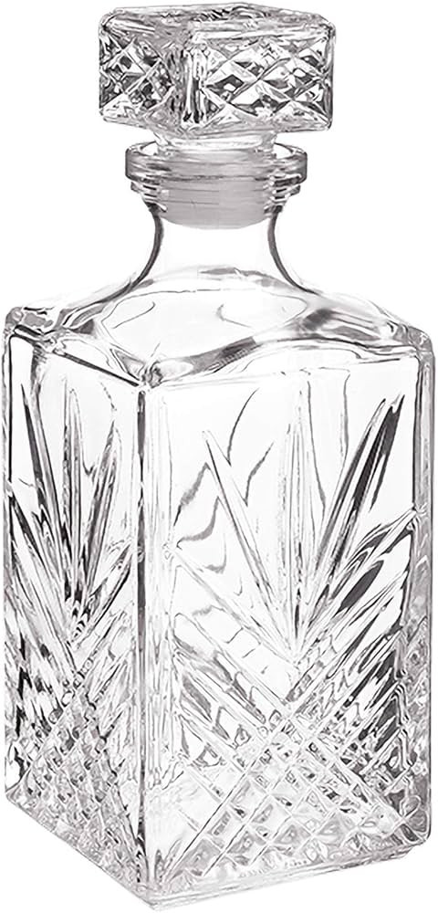 Bormioli Rocco Selecta Collection Whiskey Decanter – Sophisticated 33.75oz Diamond Decanter Wit... | Amazon (US)