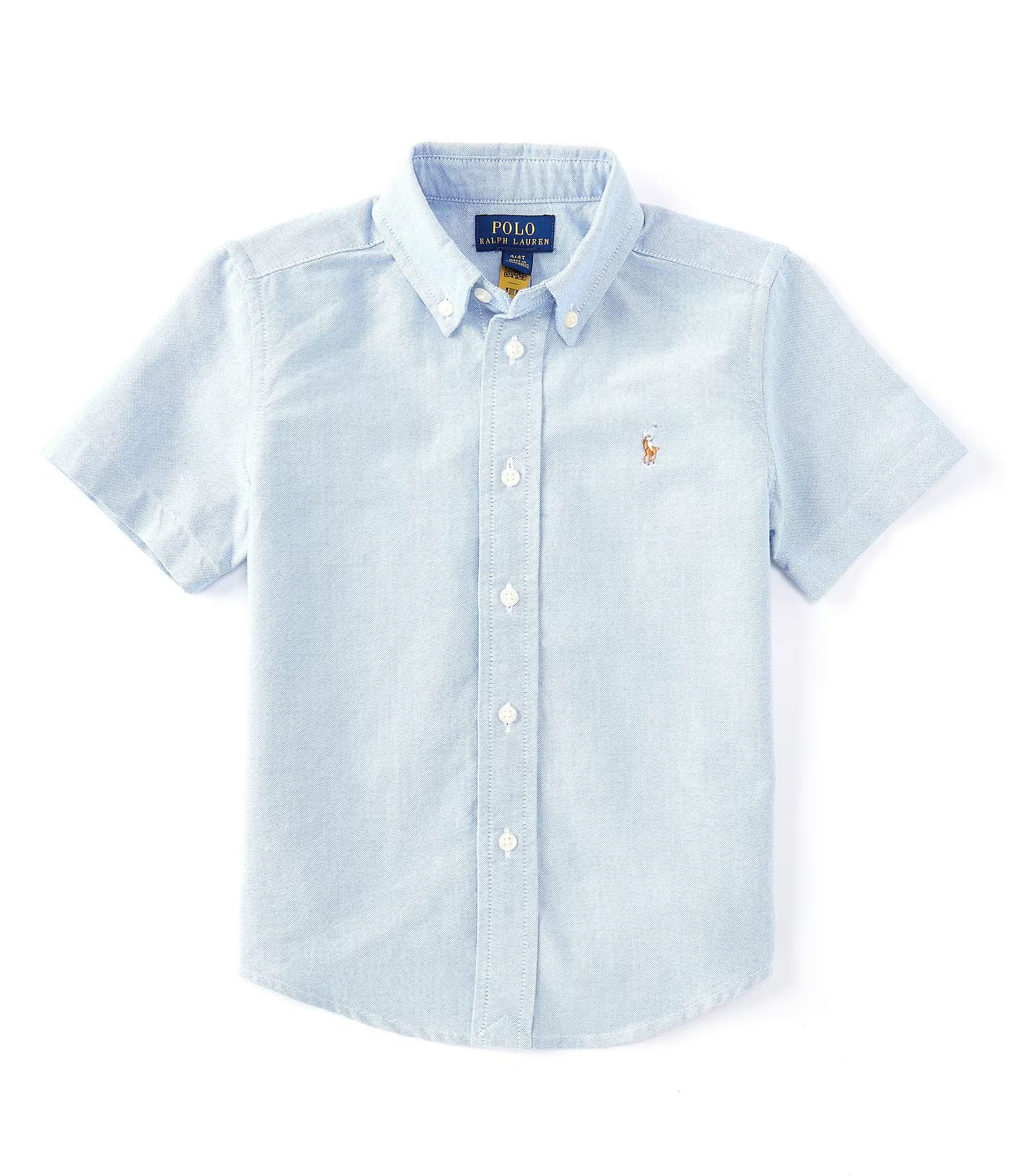 Little Boys 2T-7 Cotton Oxford Short-Sleeve Button Down Shirt | Dillard's