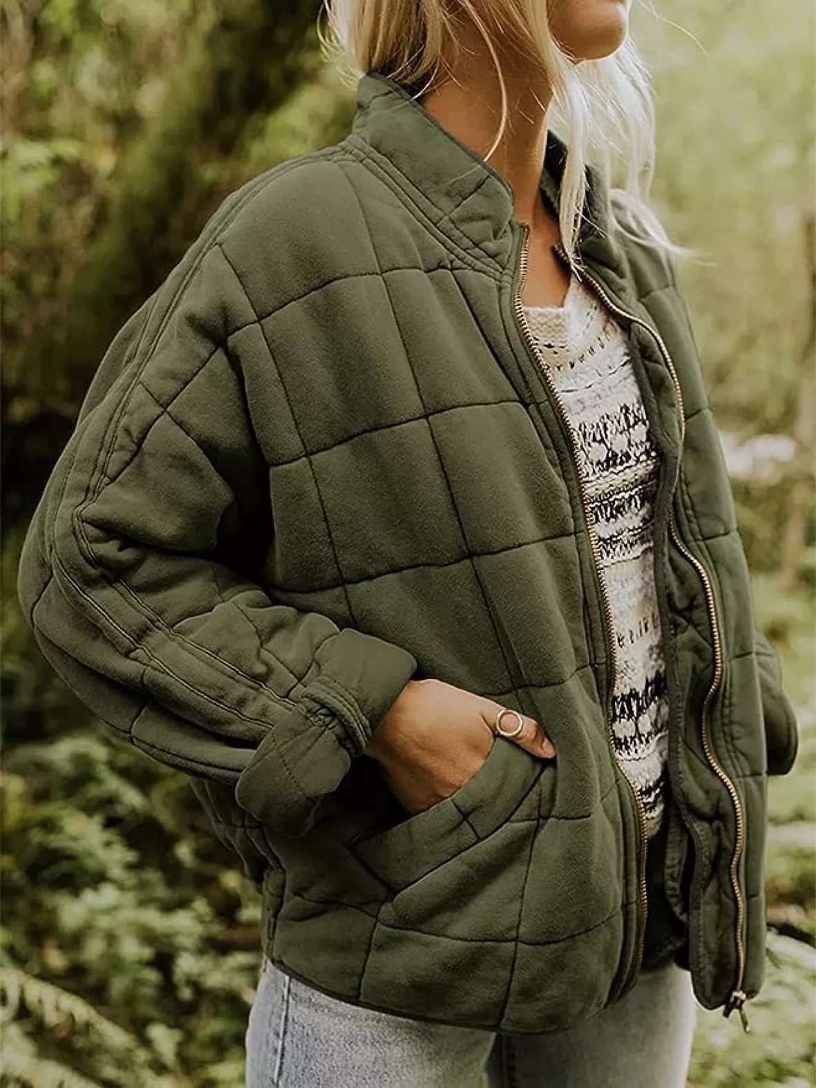 Quilted Zip-Up Jacket curated on LTK