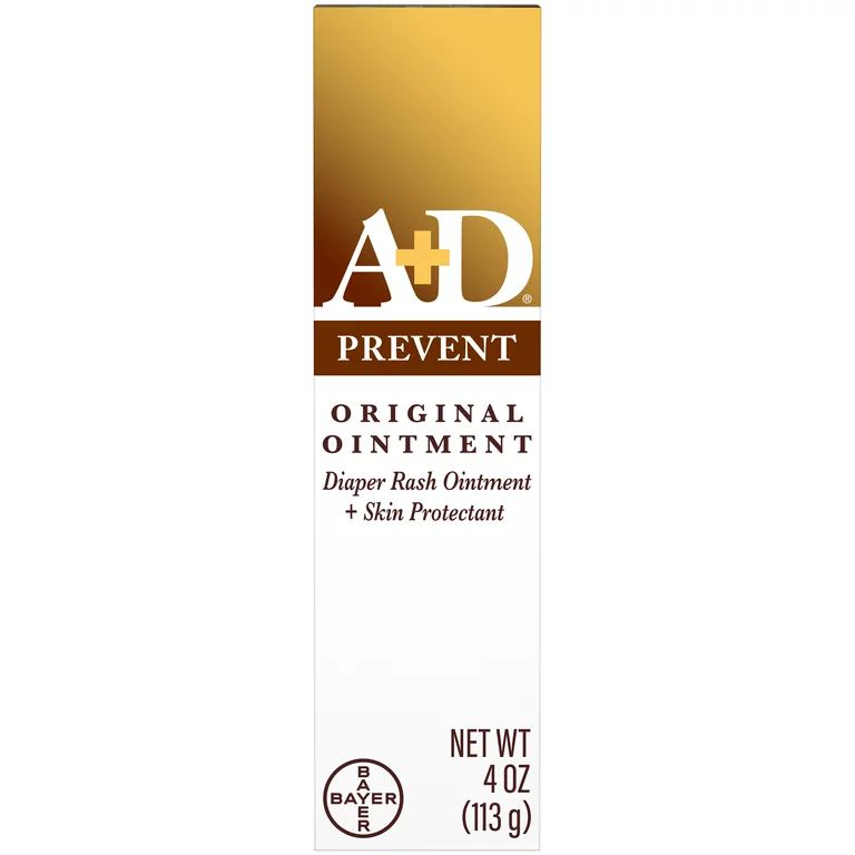A+D Original Diaper Rash Ointment, Baby Skin Moisturizer, 4 oz Tube | Walmart (US)