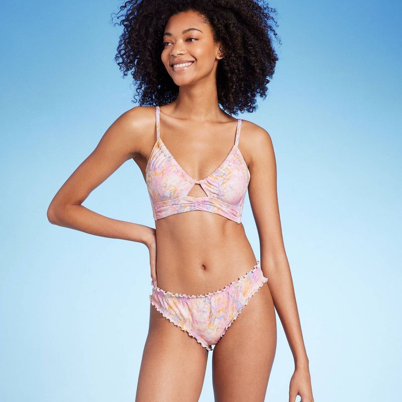 Women's Ruffle Cheeky Bikini Bottom - Shade & Shore™ | Target