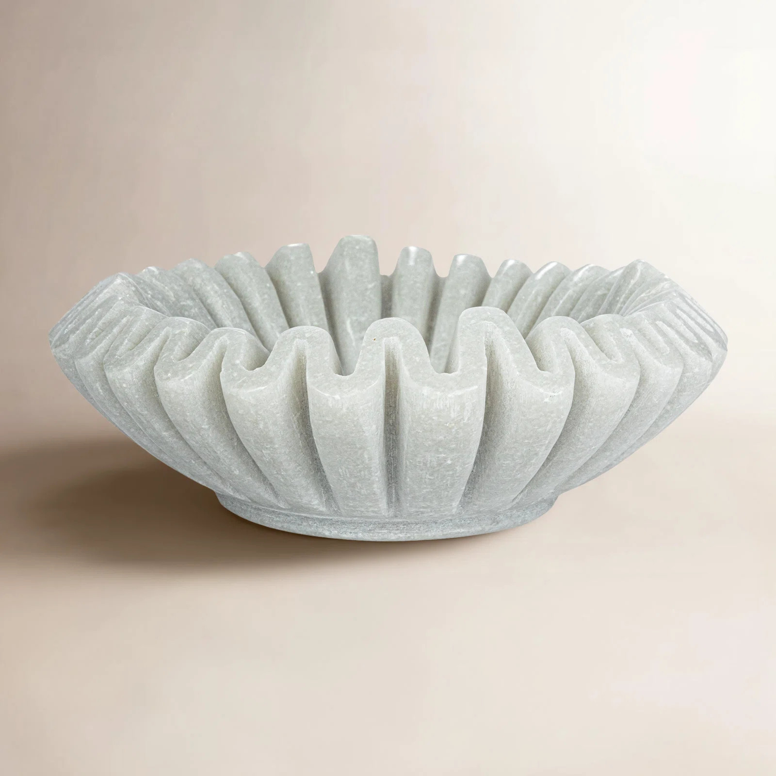 Round Marble Pleated Dish | Wayfair North America