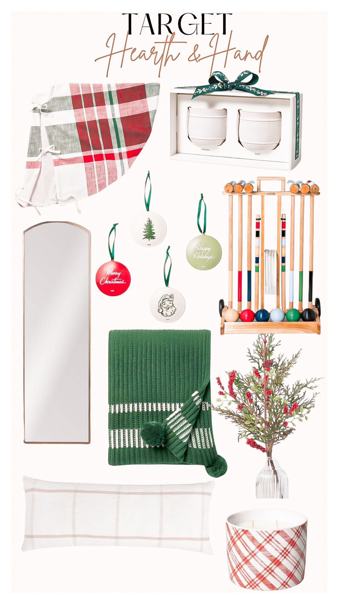 Target finds 😊❤️

These items are great for your home, as a Christmas gift or to add to your holiday decor 🎄

How fun would that game for your family or as a gift? There are so many great gift ideas at target 

💭 think gifting a cozy pillow, blanket, and a candle 🎁

Target finds, magnolia , hearth and hand, Joanna Gaines, gift for her, gift guide, target home finds, Christmas tree, tree skirt, family games, blanket, throw pillow, candles, full length mirror, home decor 

#LTKhome #LTKHoliday #LTKGiftGuide