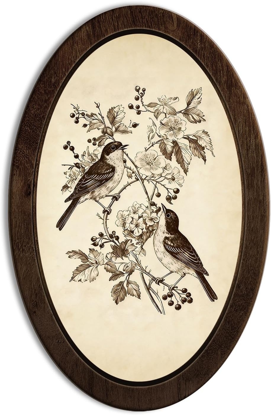 YZSLA Vintage Bird Framed Wall Art Decor, Bird Decor for Home | Amazon (US)