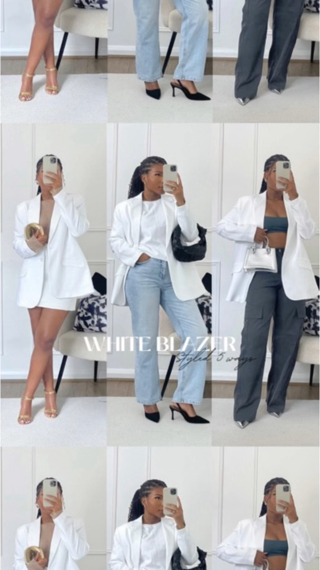 White Blazer Styled 5 Ways 

I’ve linked the exact blazer via my IG @mayarxwe

Spring outfits, spring outfit inspo, office wear, occasion wear, white blazer, brunch outfits, dinner outfits, drinks outfits, how to wear, how to style, white

#LTKfindsunder100 #LTKfindsunder50 #LTKstyletip
