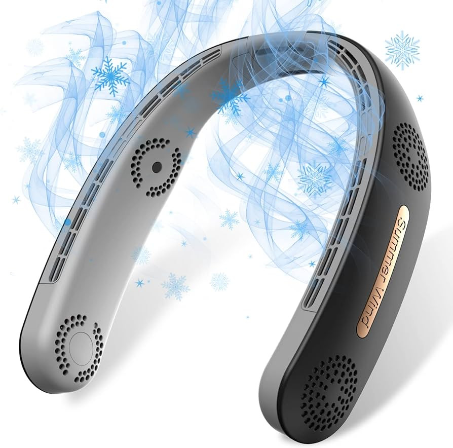 MSEVC 4 Turbo 6000mAh Portable Neck Fan 360°Cooling Airflow Bladeless Neck Fan USB Rechargeable ... | Amazon (US)