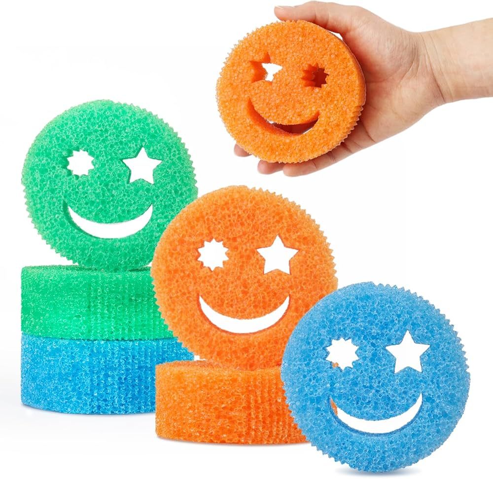 Color Sponge(6 PCS) - Scratch-Free Multipurpose Dish Sponges for Kitchen, Bathroom - BPA Free & M... | Amazon (US)