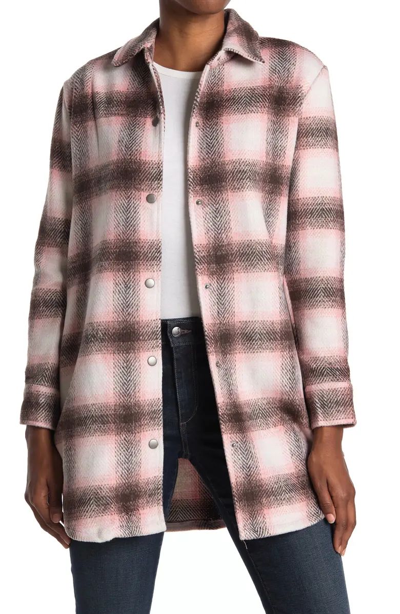 BB DAKOTA BY STEVE MADDEN Plaid Shirt Jacket | Nordstromrack | Nordstrom Rack