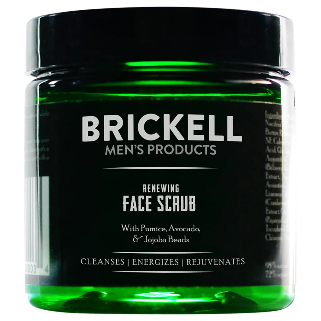 Brickell Men's Products Renewing Face Scrub for Men. 4oz - Natural and Organic - Walmart.com | Walmart (US)