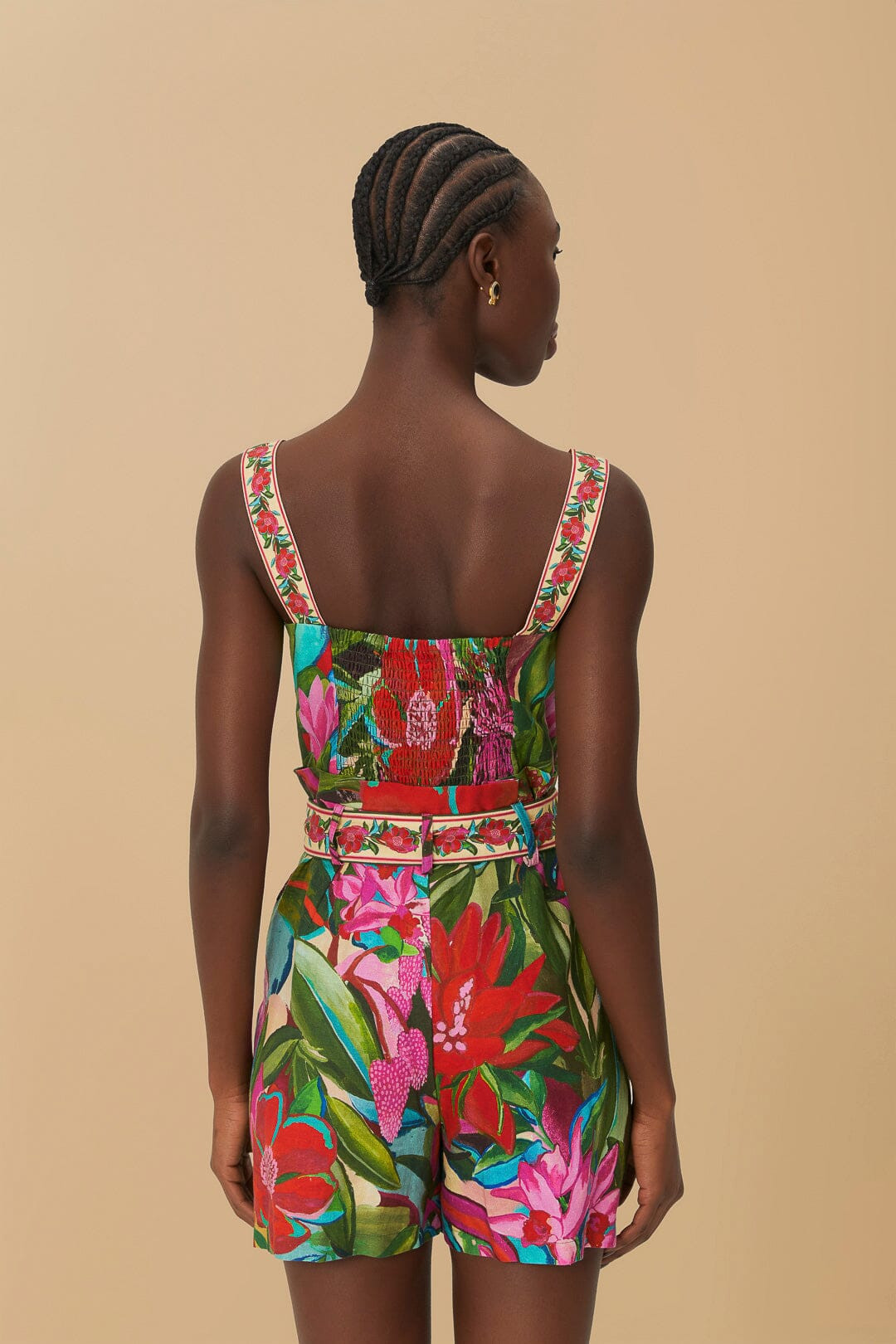 Multicolor Jardin De Reve Romper | FarmRio (US)