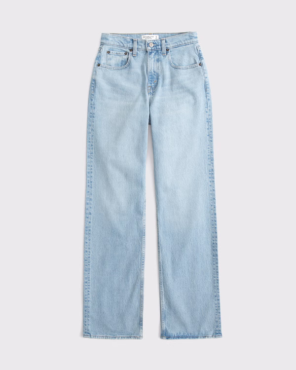 Curve Love High Rise 90s Relaxed Jean | Abercrombie & Fitch (US)