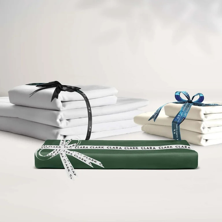 Clara Clark Queen Sheets Set, Hotel Luxury 4 Piece Deep Pocket Sheets, Ultra Soft Microfiber Bed ... | Walmart (US)