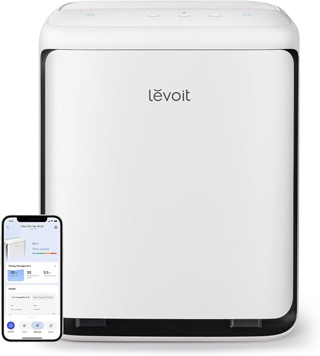 LEVOIT Air Purifier for Home Pets Large Room with Washable Pre-filter, Dual Sensors for Heavy Pet... | Amazon (US)