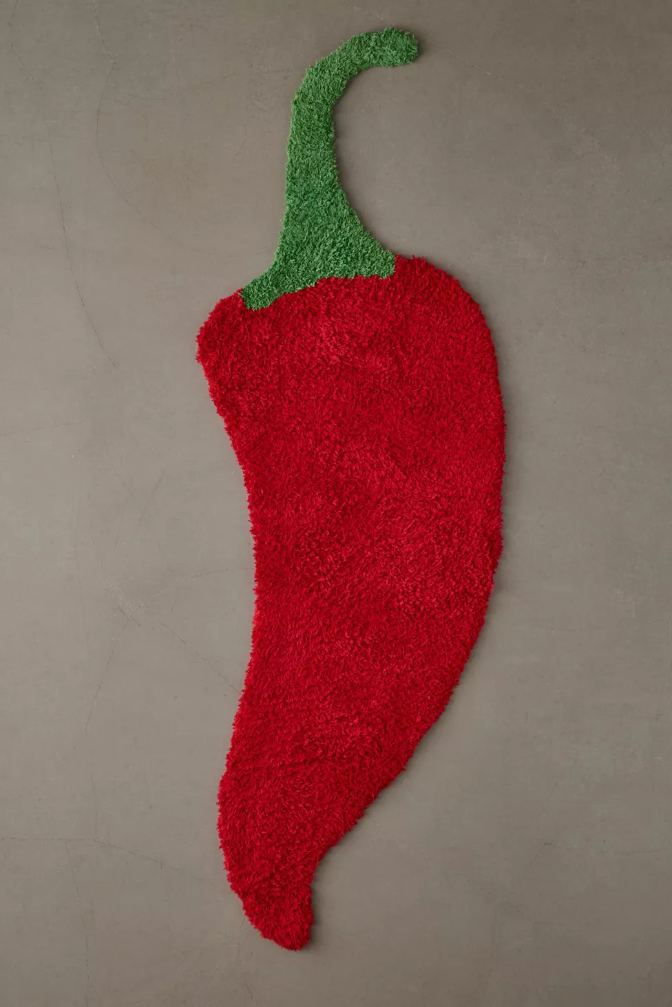 Chili Pepper Shaped Tufted Shag Rug | Urban Outfitters (US and RoW)