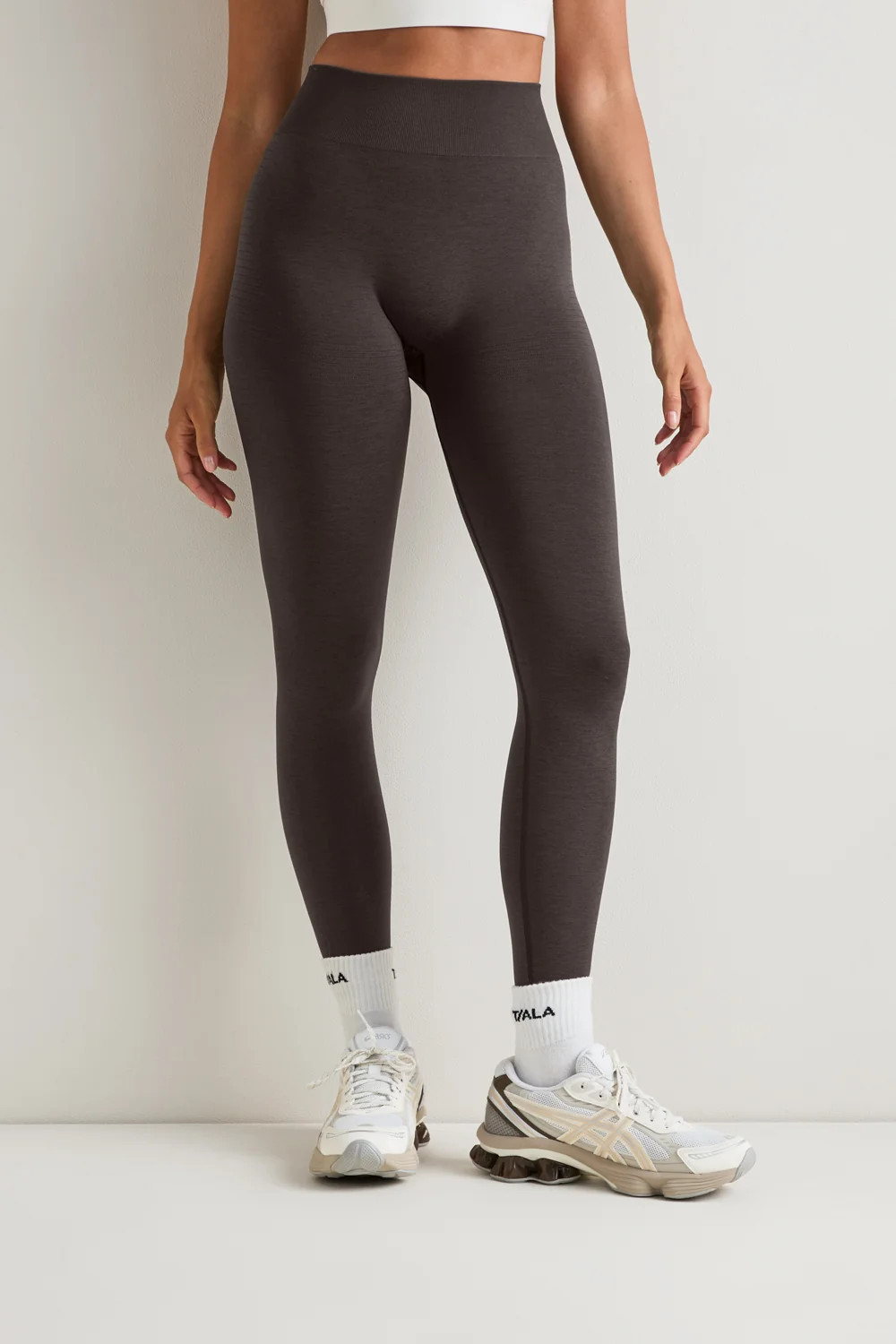 Sculpt Seamless Scrunch Black Marl Leggings | TALA | TALA (UK)