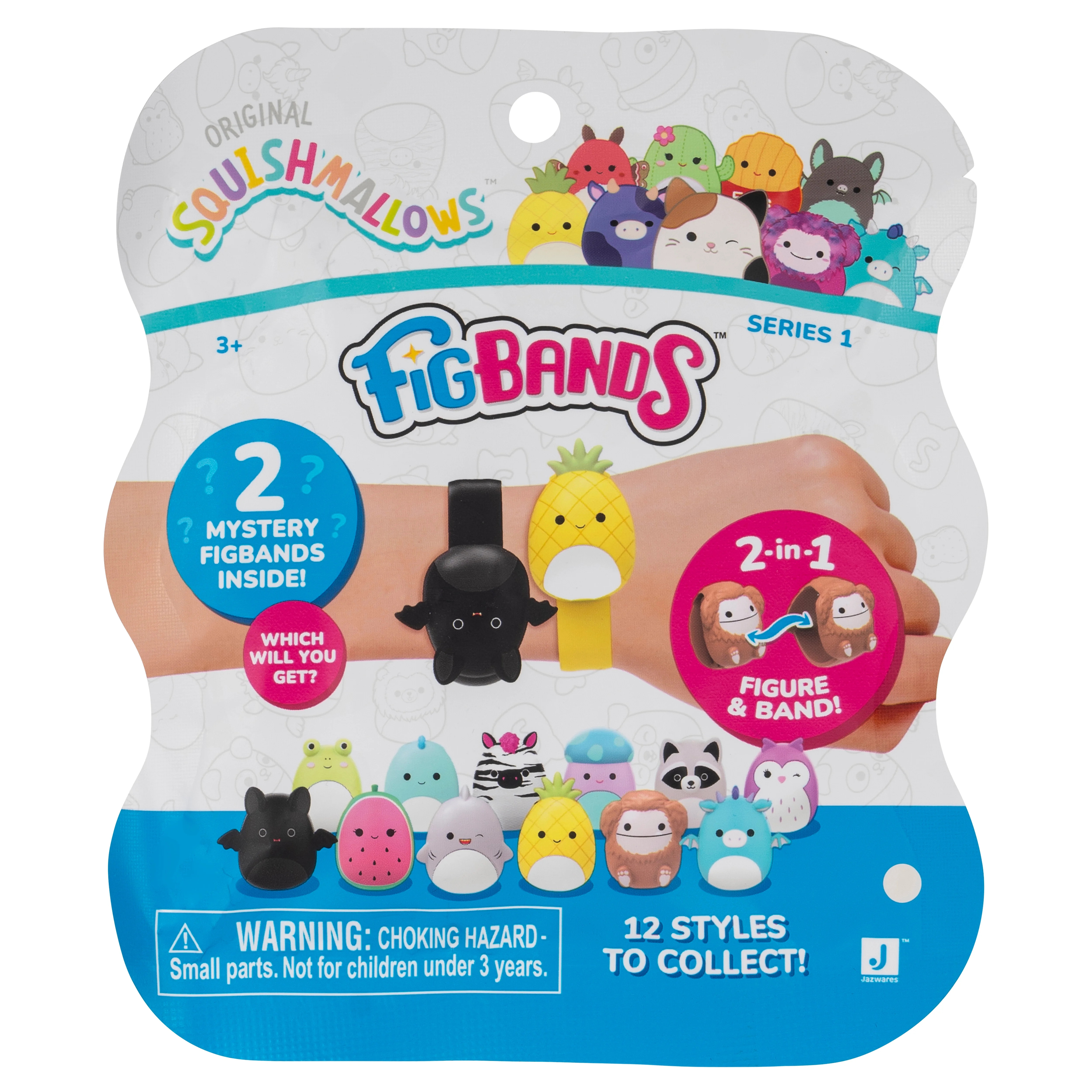 Original Squishmallows FigBands - 2 Mystery FigBands - 2-in-1 Figure and Band - 12 Styles to Coll... | Walmart (US)