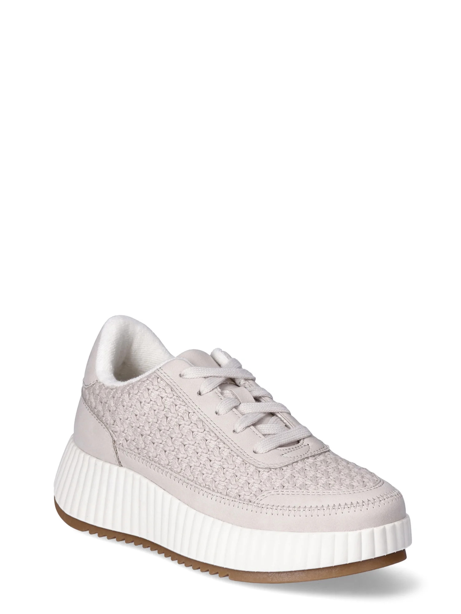 Madden NYC Women's Disco Platform Lace-Up Sneakers - Walmart.com | Walmart (US)