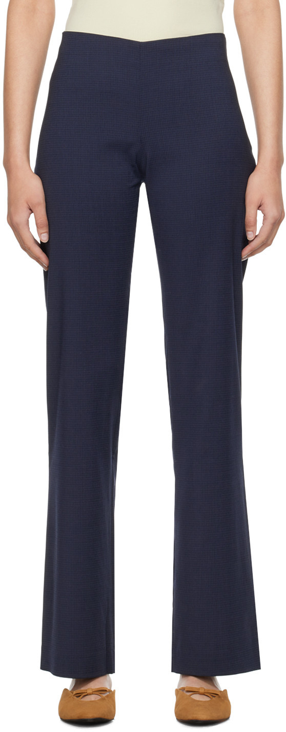 Paloma Wool Navy Tropez Trousers | SSENSE