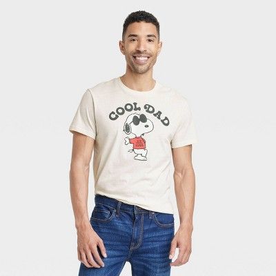 Men's Peanuts Short Sleeve Graphic T-Shirt - Tan | Target