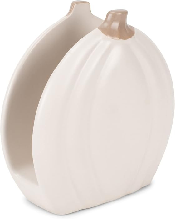 Nat & Jules Pumpkin Shaped Standard Size Ceramic Napkin Holder: Perfect for Your Indoor Home Fall... | Amazon (US)