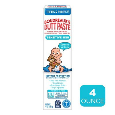 Boudreaux's Butt Paste Baby Diaper Rash Cream for Sensitive Skin - 4oz | Target