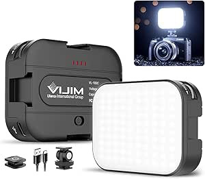 2 Pack VIJIM VL100C Bi-Color LED Video Light on Camera,Mini Rechargeable 2000mAh LED Camera Light... | Amazon (US)