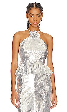 Yumi Kim Suki Top in Silver Sequin from Revolve.com | Revolve Clothing (Global)