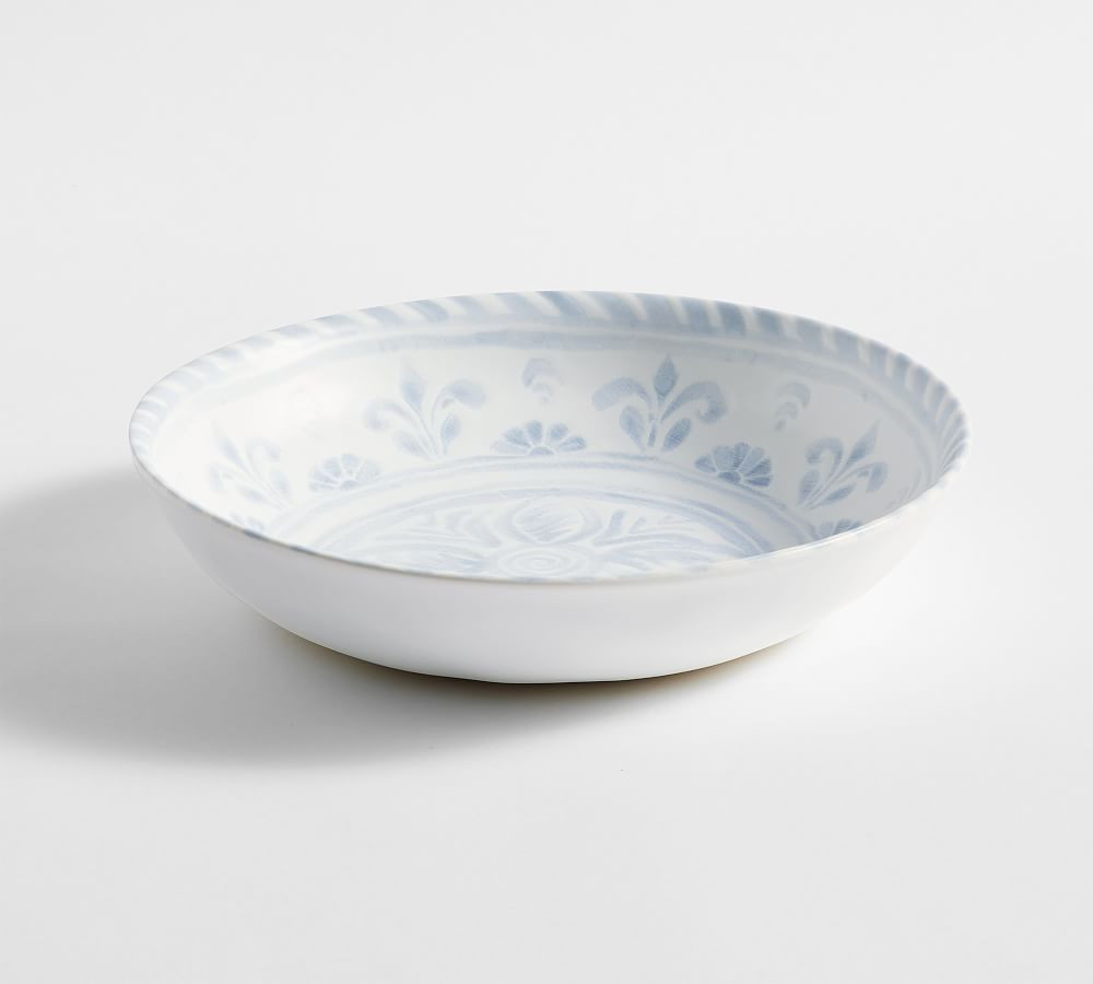 Chambray Tile Stoneware Serving Bowl, Large | Pottery Barn (US)