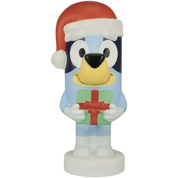Christmas LED Blow Mold Outdoor Décor Bluey with Gift Bluey 10.82 in x 9.44 in x 24.01 in 2.55 l... | Walmart (US)