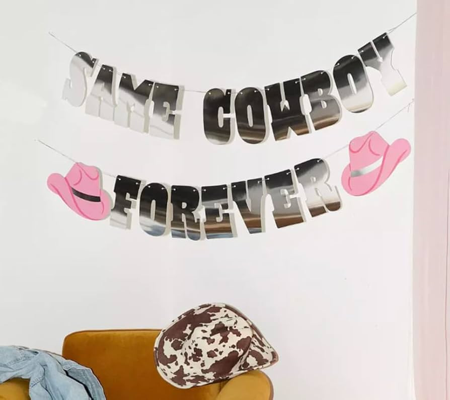 xo, Fetti Same Cowboy Forever Banner - Iridescent, 5 Ft. | Bachelorette Party Decorations, Fun We... | Amazon (US)