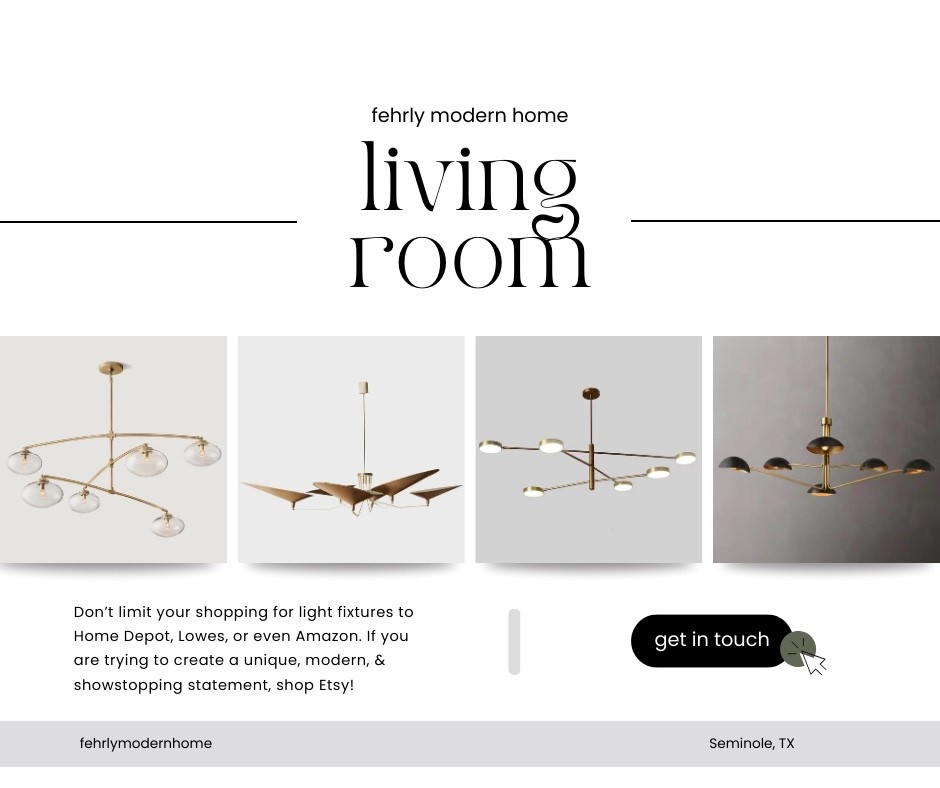 Living room chandeliers and light fixtures that will make a modern statement! 

#LTKHome