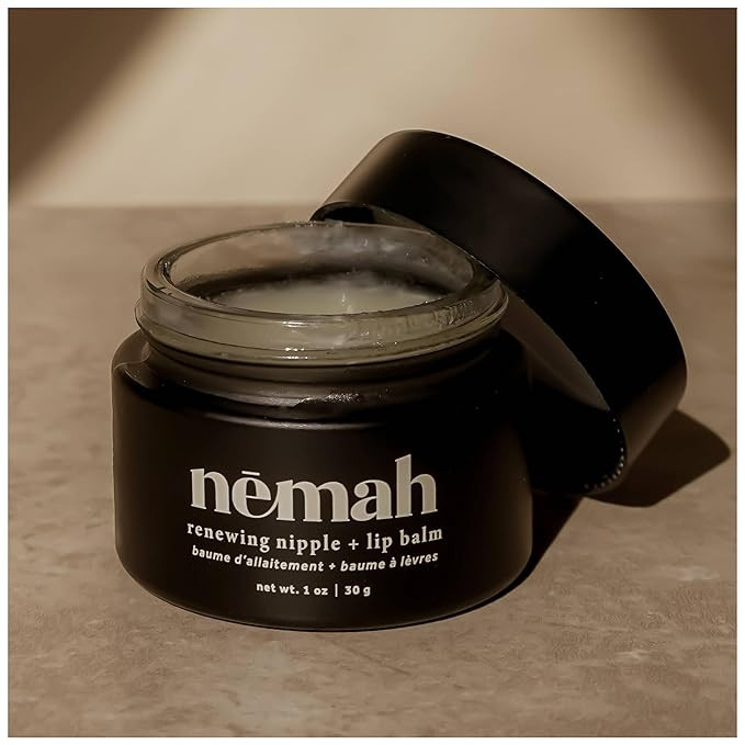 Nemah - Organic Nipple Balm, Nipple Cream Safe for Breastfeeding - 2-in-1 Nipple Butter & Lip Bal... | Amazon (US)