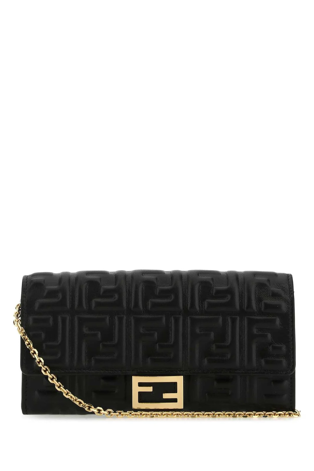 Fendi FF Motif Baguette Continental Chain-Linked Wallet | Cettire Global