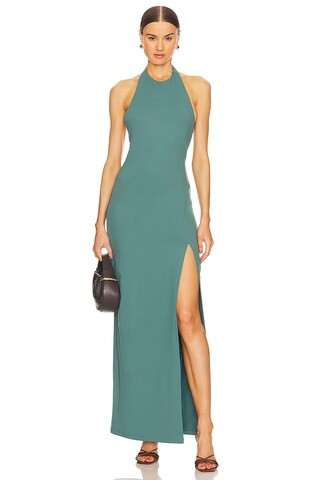 Susana Monaco Halter Maxi Dress in Rosemary from Revolve.com | Revolve Clothing (Global)