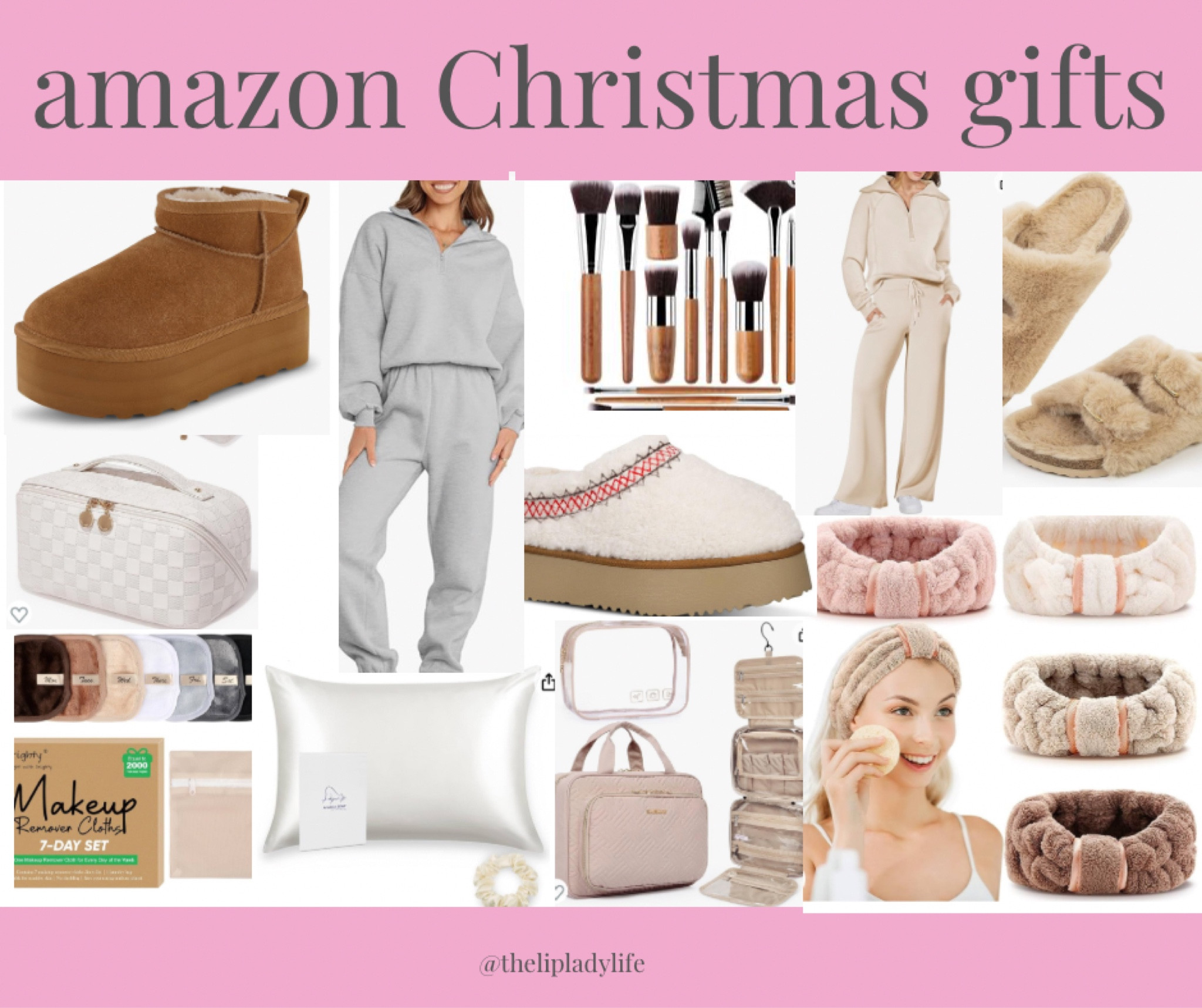 Christmas ideas for a teen, college girl or a mom! Couple these with medical grade skincare, a spa or aesthetic gift card! #amazon #amazonbeauty #amazonfashion #uggboots #twopieceset #beautyfinds #makeupbrushes 

#LTKbeauty #LTKGiftGuide #LTKfindsunder50