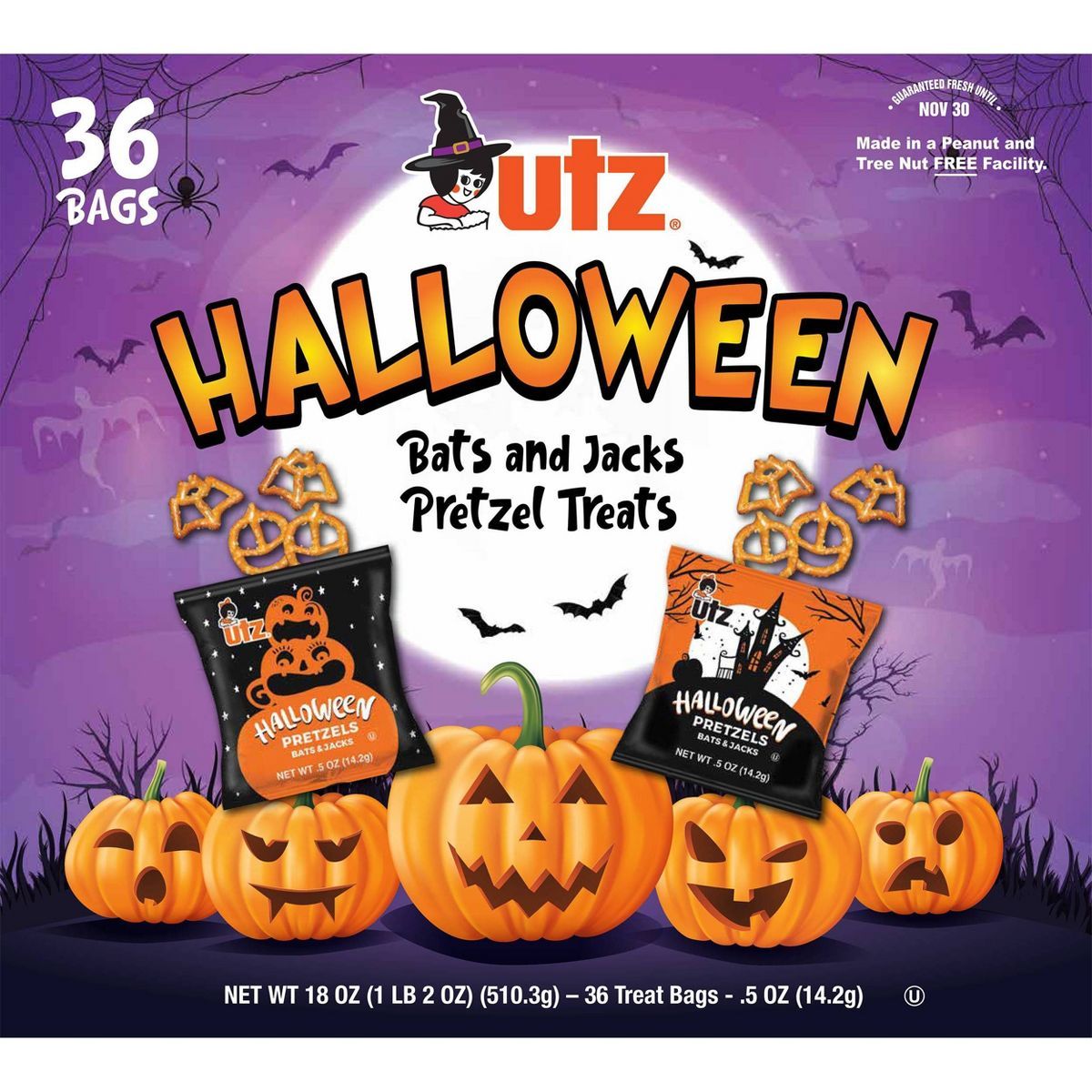 Utz Halloween Pretzel Treats - 18oz/36ct | Target