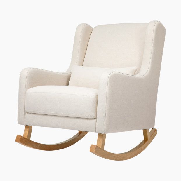 babyletto Kai Rocker Chair in Performance Natural Eco Twill/Light Legs | Repreve | Babylist