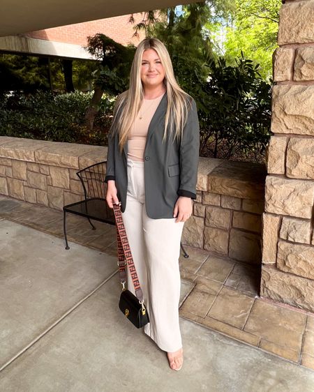 Brunch outfit! My pants are on sale + a favorite of mine. They run tts. Tanks runs tts. Great basic for dressing up or down. Blazer runs big. #blazer #whitetrousers #onsale #curvygirl #midsize

#LTKstyletip #LTKSeasonal #LTKunder50