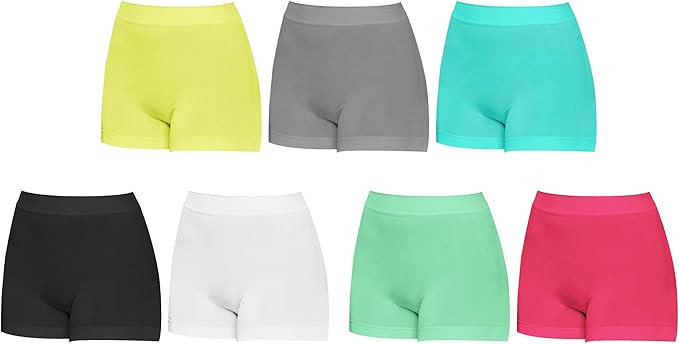 12-Piece Women's High Waisted Biker Bottom Shorts Yoga Gym Running Ladies Pants | Amazon (US)