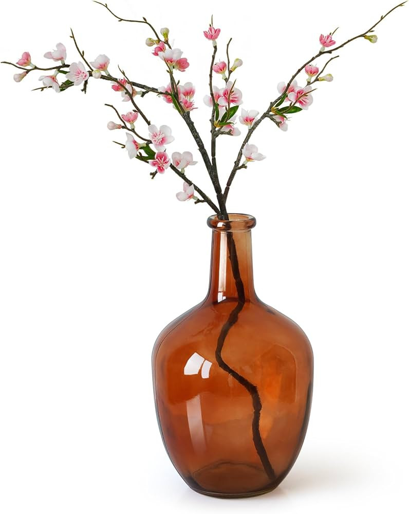 Clear Glass Vase Tall Farmhouse Vase for Branches Glass Vases for Centerpieces in Home Decoration... | Amazon (US)